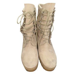 Men’s Desert Tan Tactical Vibram Sole Combat Work Army Hot Cold Boots Sz 7.5 XW